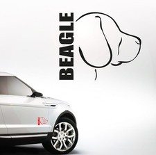 Auto Aufkleber BEAGLE Profil