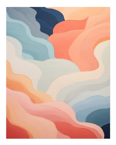 Colorful abstract wall art
