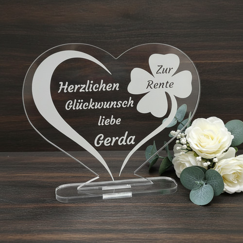 Aufsteller herz mit - 1,