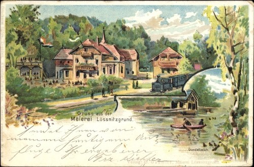 Litho radebeul sachsen blick - sachsen,,