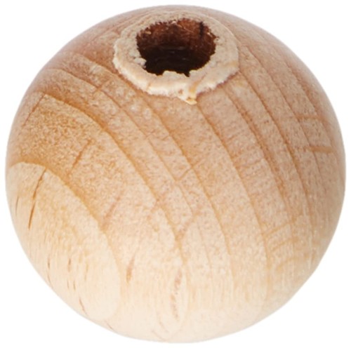 Rohholzkugeln 15mm gebohrt - , 15