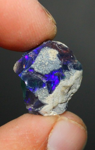 Schwarzer opal rau blau - schwarzer,