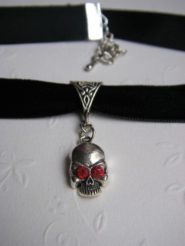Choker kropfband totenkopf - choker, m.