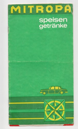 Alte mitropa speisekarte - alte,