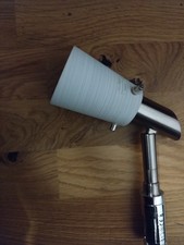 Strahler Konisch/ Gewischtes Glas nickel / chrom Fischer Leuchten