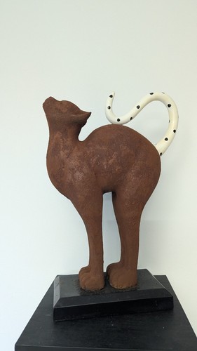 Skulptur katze lebensgroß - katze,