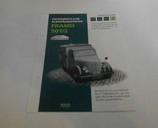 Datenblatt IFA Framo 501  DDR Kleintransporter  Atlas
