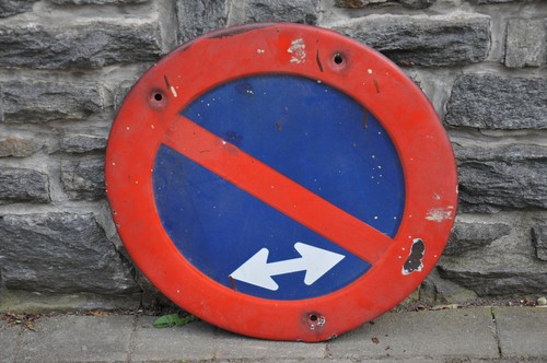 Altes emailschild 40er - altes,