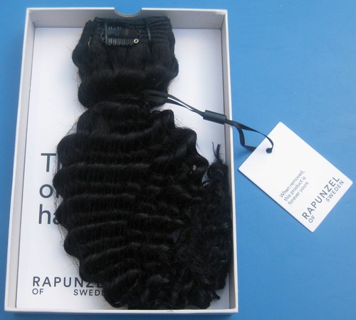 Clip set soft curls black - clip-on,