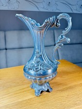 Zinn Vase mit Henkel 95-100 Krug alt Zinn Kanne Vintage 25 Zentimeter 779 G