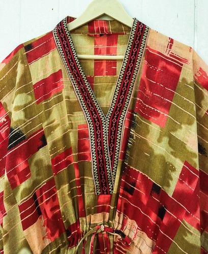 Reine baumwolle kaftan grün - baumwolle,