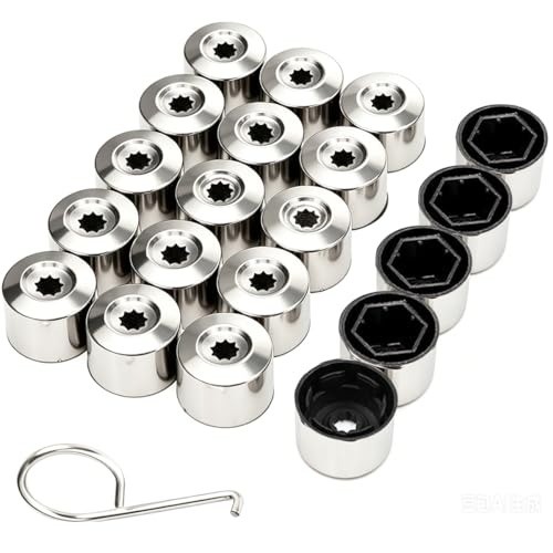 Radmutternkappen 17mm schwarz - radmutternkappen,