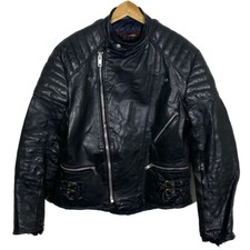 Lederjacke Biker schwarz
