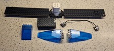 Lego Monorail Motor mit 2 Zug Platten Batteriekasten Kabel für 6399 6990 6991