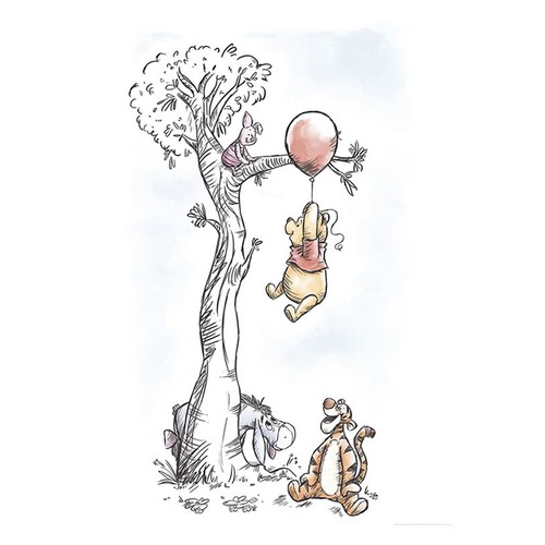 Wandbild winnie pooh hang - wandbild,