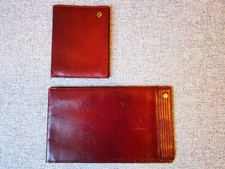 Aigner Vintage Kartenetui und Scheckhalter Bordeaux, ca. 80er, gebraucht TOP