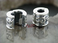 Silber 925 Bartschmuck Bartring Bartperle Haarschmuck Haarperle mit Clip TRIBAL