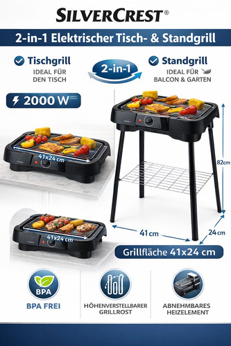Elektrischer tischgrill - elektrischer,