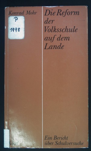 Die reform der - der, volksschule