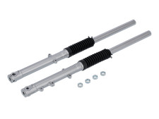 Set: ZT-Tuning Telegabel Silber, für Scheibenbremse - für Simson SR50, SR80, SRA