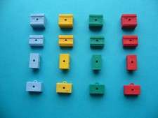 Timpo 16 Gepäckstücke für Postkutsche - Farben: je 4x hellblau gelb rot und grün