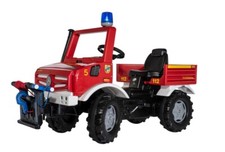 Rolly Toys rollyUnimog Feuerwehr Unimog mit Seilwinde Tretfahrzeug für Kinder
