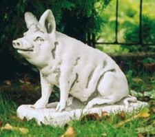 Schwein sitzend - , (s148)