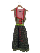 BERWIN & WOLFF Dirndl Damen Trachtenmode Gr. DE 40 khaki-rot-schwarz Elegant