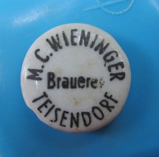 Brauerei M.C. Wieninger Teisendorf - Porzellan-Bügelverschluss Bierflasche
