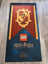 LEGO Harry Potter Wandbanner Deko Stoff 177cm Gryffindor und Slytherin