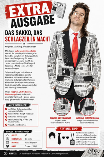 Sakko zeitung newsprint - sakko,