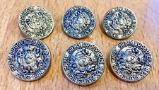 6er Set Vintage Knöpfe mit