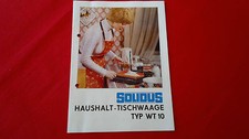 Bedienungsanleitung u. Originalkarton VEB SOLIDUS Haushalt-Tischwaage TYP WT 10 