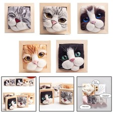 Brandneu Material Machen Geschenk Handgefertigt Katzenkopf Kinderspielzeug