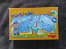 HABA 1, 2, Puzzelei – Tierkinder, ein Puzzle für Kinder ab 2 Jahren