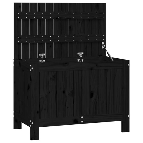 Gartentruhe schwarz 76x42 - gartentruhe, 76x42,5x54