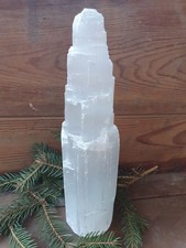 Selenit Turm Gravur Skulptur