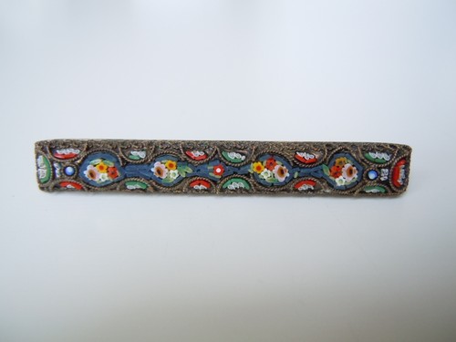 Brosche millefiori mikromosaik - brosche,