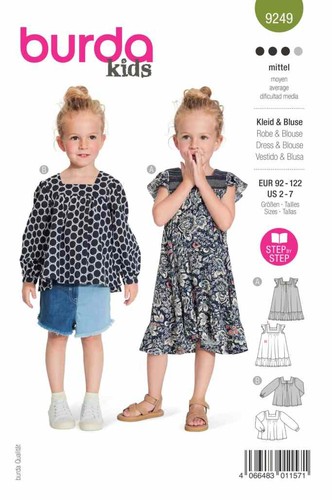 Burda schnittmuster 9249 - schnittmuster,