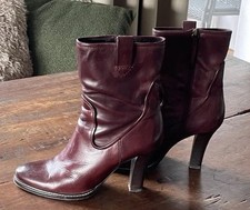 Hugo Boss Boss Orange Stiefeletten Gr. 41 Bordeaux Leder