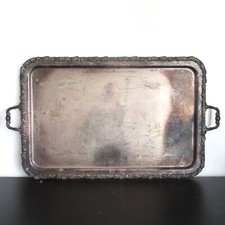 XXL Prunk Metall Tablett