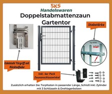 Gartentor Anthrazit mit