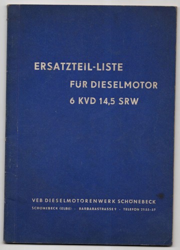 Ersatzteilliste für