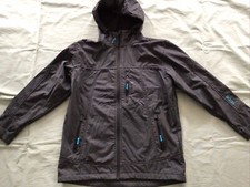 Softshelljacke,mit Kapuze, grau,Gr. 164Jungs