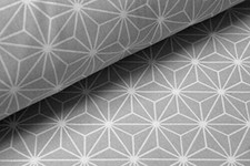 Stoff grau geometrisch Muster