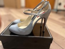 Cesare Paciotti high Heels echt Leder , Gr. 40 Hellblau echtes Leder Top