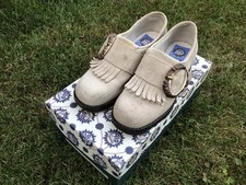 Mädchen Wildleder Trachtenschuhe