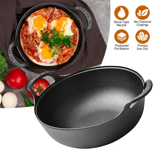Gusseisen wok 20cm induktion - gusseisen,
