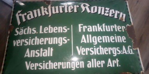 Altes emailie schild - altes,