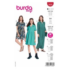 Burda Easy Schnittmuster Nr. 5829 - Kleid - Mini, knielang, Maxi - 3 Varianten